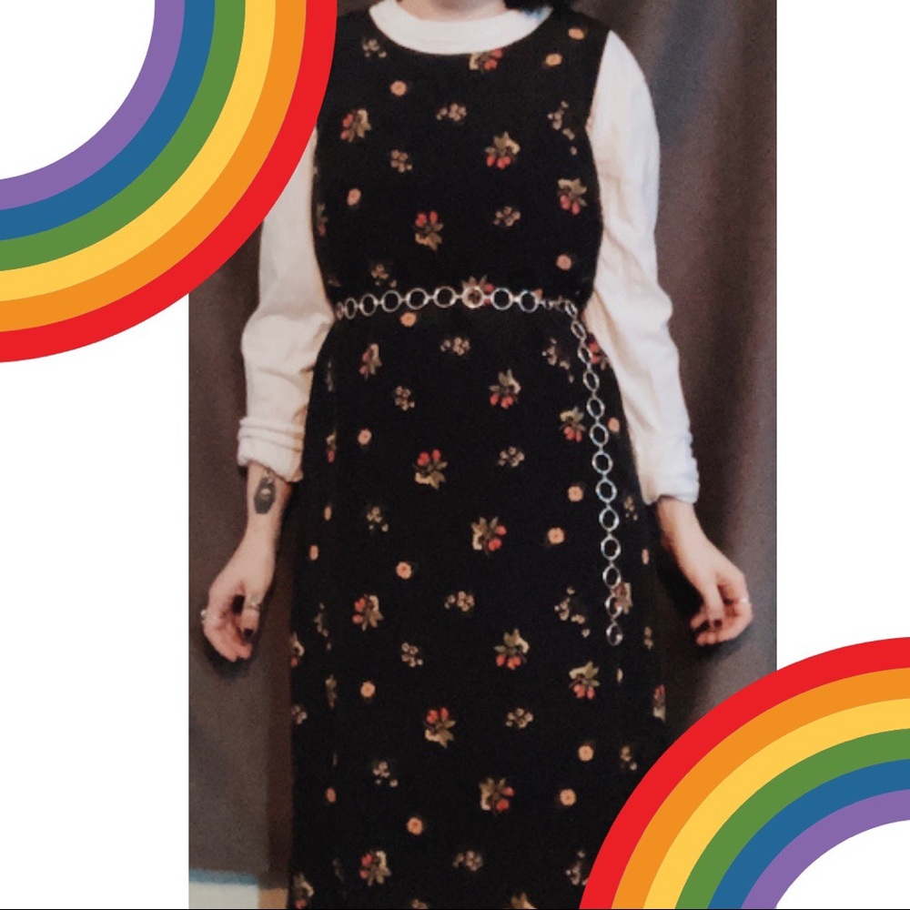 Y2K Pure Silk Strawberry Maxi Dress